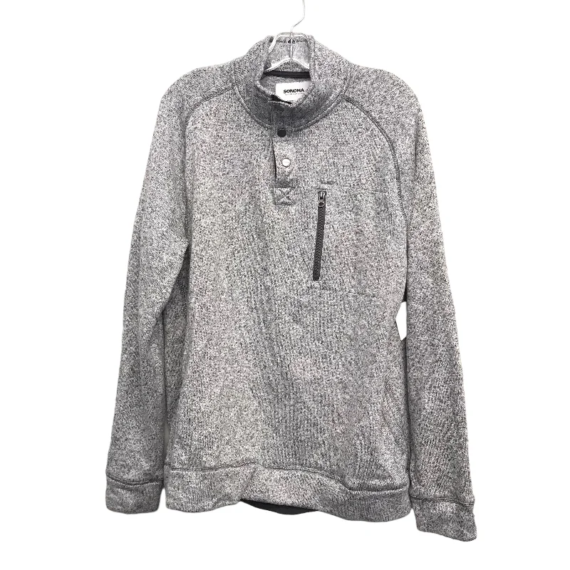 GREY TOP LS by SONOMA Size:1X