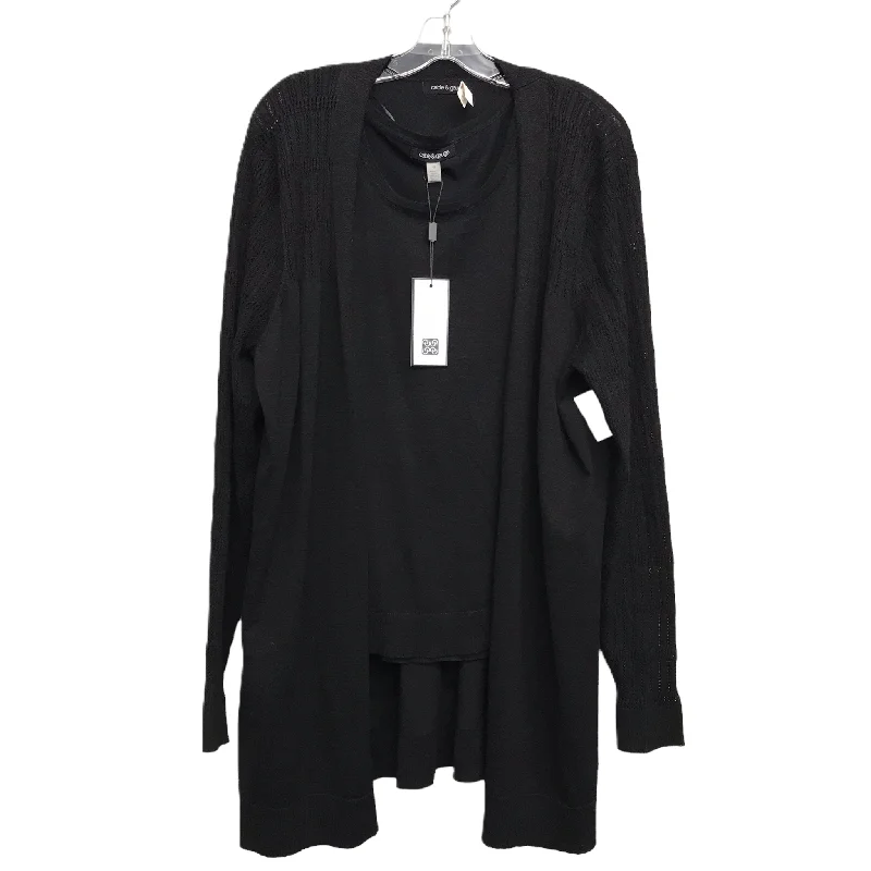 Sweater 2pc By Cable And Gauge In Black, Size: Xl