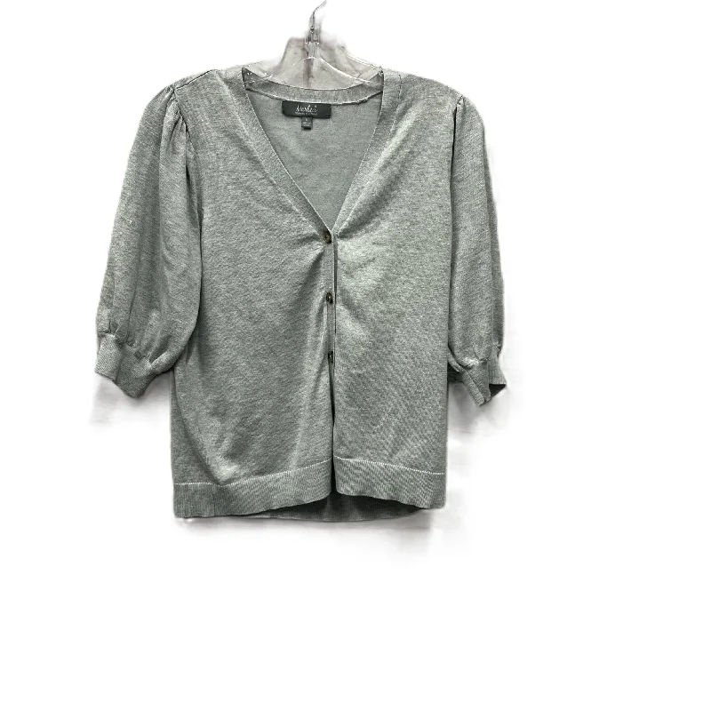 Top Short Sleeve By Marled In Grey, Size: M