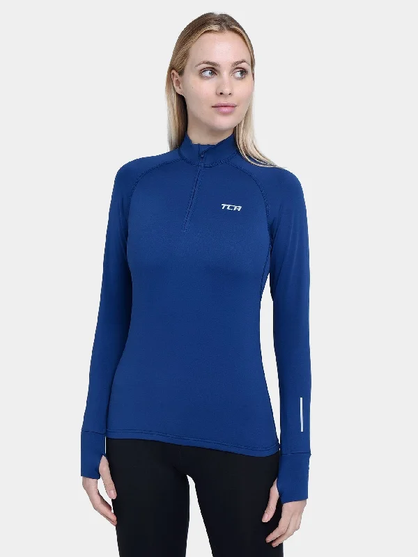 Winter Run Thermal Long Sleeve Running Top For Women With Brushed Inner Fabric