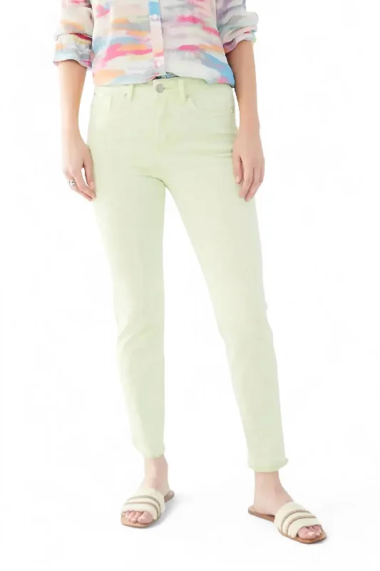 Olivia Slim Ankle Pant In Mojito Green