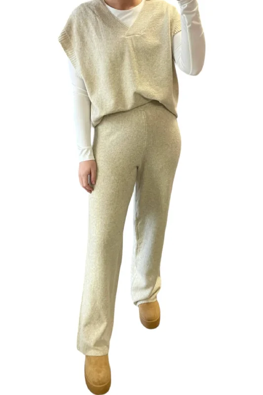 Sweater Pants In Oatmeal