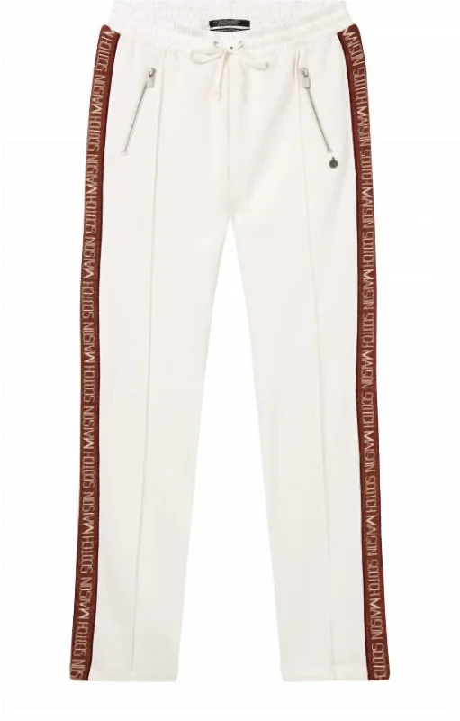 Tape Sweat Pants In Cream