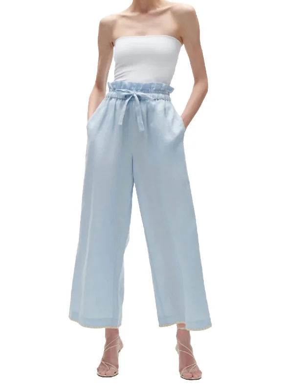 Tomasina Pant In Soft Blue