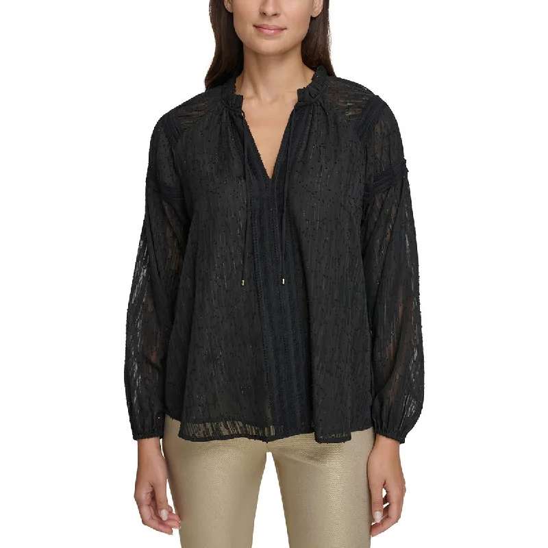 Tommy Hilfiger Womens Layered Blouse