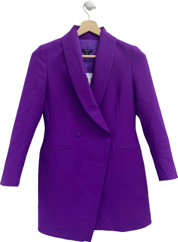 Karen Millen Purple Petite Coat UK 10