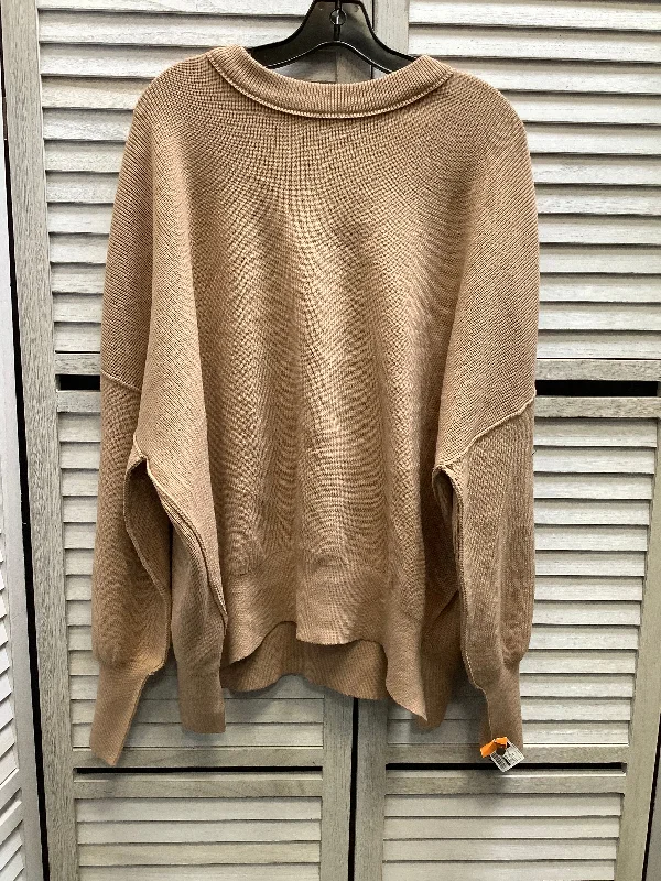 Sweater By Clothes Mentor In Tan, Size: Xl