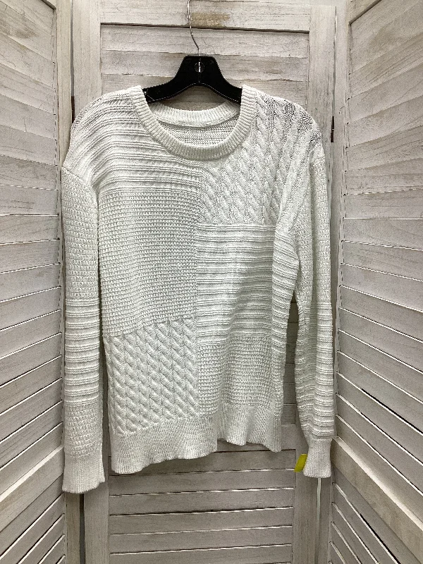 Sweater By Clothes Mentor In White, Size: Xl