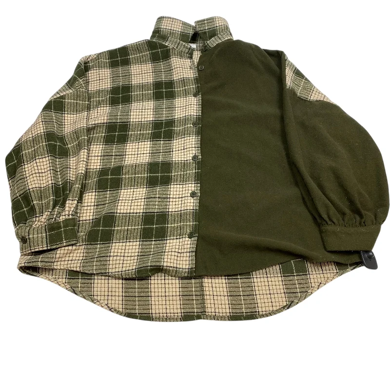 Top Long Sleeve By Bp In Green, Size: L