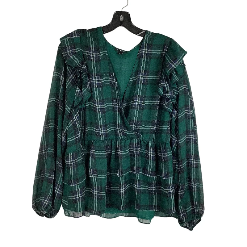 Top Long Sleeve By Torrid In Green, Size: 3x